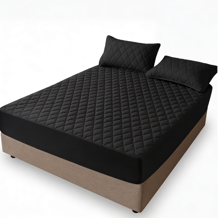 Slumbelle – Waterproof Quilted Mattress Cover & Pillowcase Set