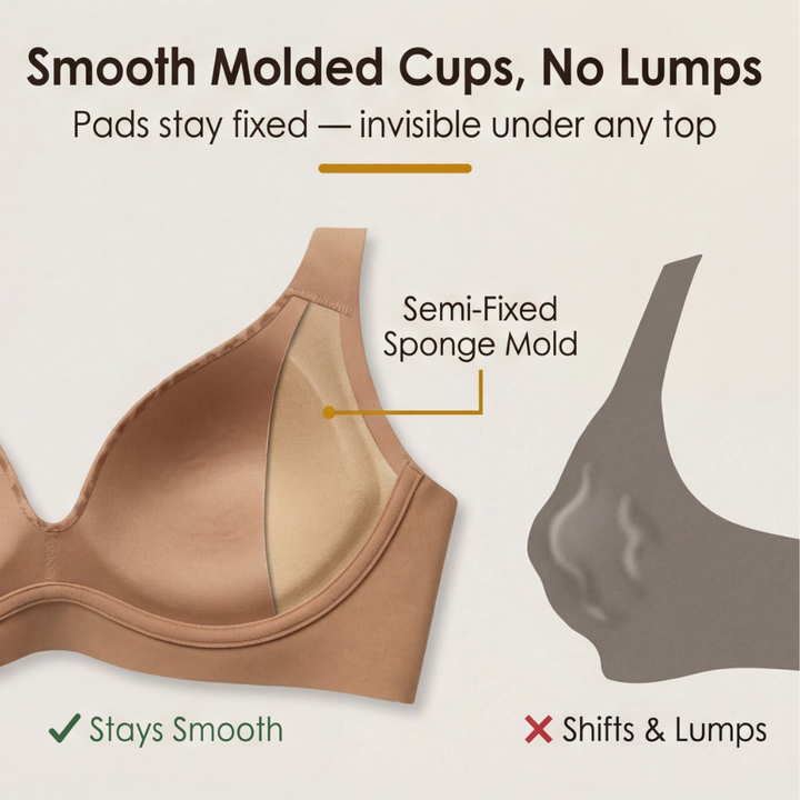 Veluna – Seamless Wireless Deep V Comfort Bra