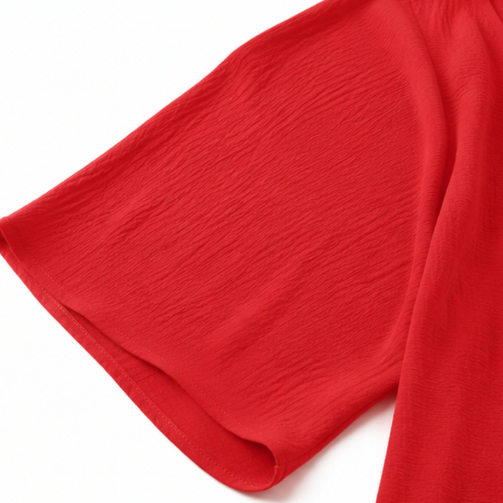 Wrenlow – Crinkle Ice Silk Open-Front Cardigan