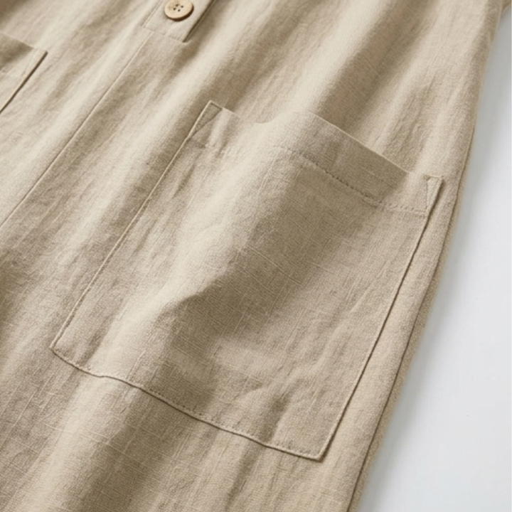 Solaine – Women's breezy button front jumpsuit