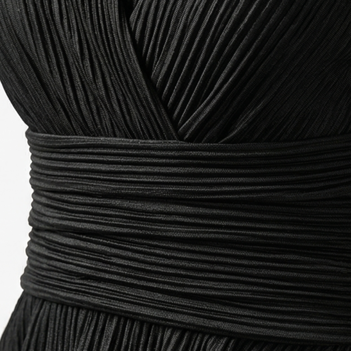 Vivara – Women's Pleated Peplum Set with Cinched Waist