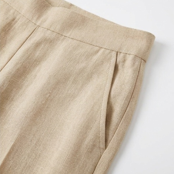 Lunara – Women's Asymmetric Linen Co-Ord Set