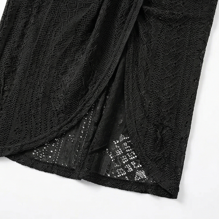 Vivara – Women's Lace Halterneck Maxi Dress