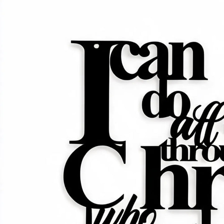 Graceline – Philippians 4:13 Layered Scripture Wall Art