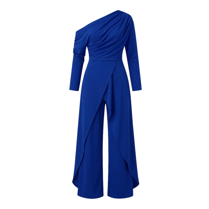 Sorenna - Women's One Shoulder Wrap Jumpsuit
