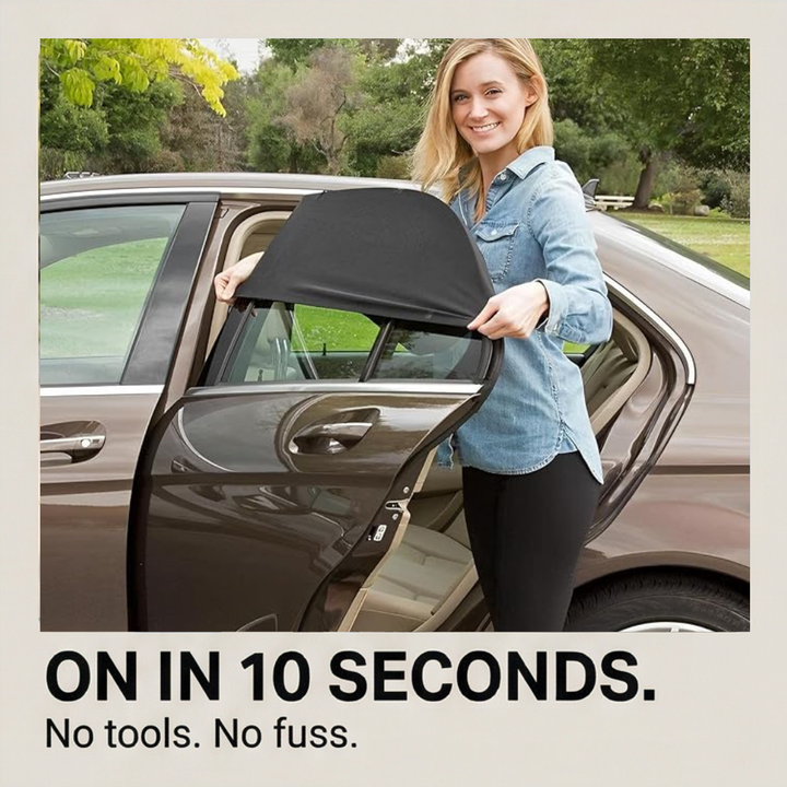 Breezeguard – Universal Car Window Sun & Bug Screen