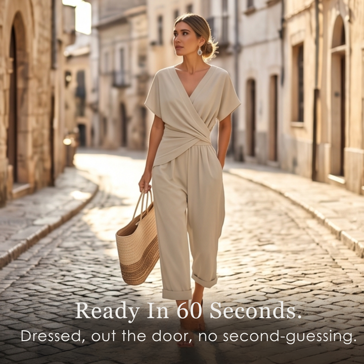 Florenza – Women's Wrap-Front Two-Piece Set