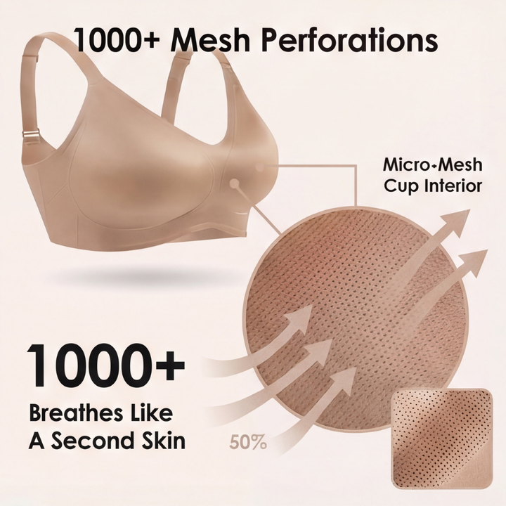 Veluna – Women's Wireless Support Bra with Hidden Gel Lift