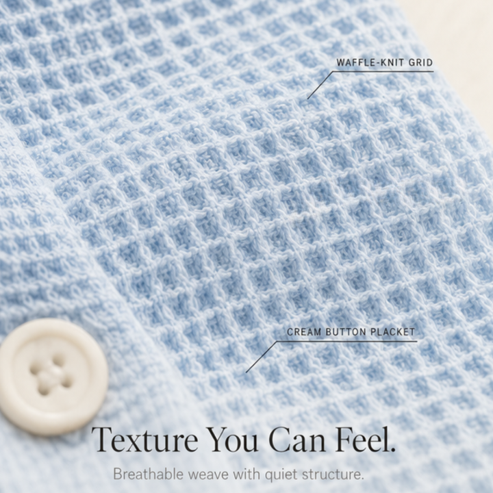 Vienelle – Women's Waffle-Knit Two-Piece Set