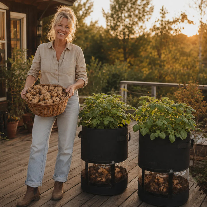 Growvia – Potato Grow Bag with Clear Harvest Window