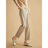 Grace | Women's Tapered Wool Blend Pants with High Waist