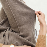 Sandrine | Women's Merino Wool Wide Leg Trousers with High Waist