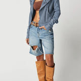 Beth | Women's Cropped Zip Hoodie with Oversized Fit and Soft Cotton Fabric