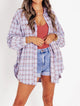 Samara | Women Shirt With Plaid Flannel Design