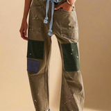 Théa | Women's Relaxed Denim Jeans with Rope Waist