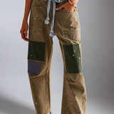 Théa | Women's Relaxed Denim Jeans with Rope Waist