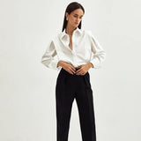 Madeline | Women Blouse With Cotton Sharp Collar