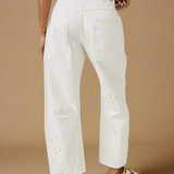 Théa | Women's Relaxed Denim Jeans with Rope Waist