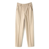 Grace | Women's Tapered Wool Blend Pants with High Waist