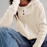 Beth | Women's Cropped Zip Hoodie with Oversized Fit and Soft Cotton Fabric