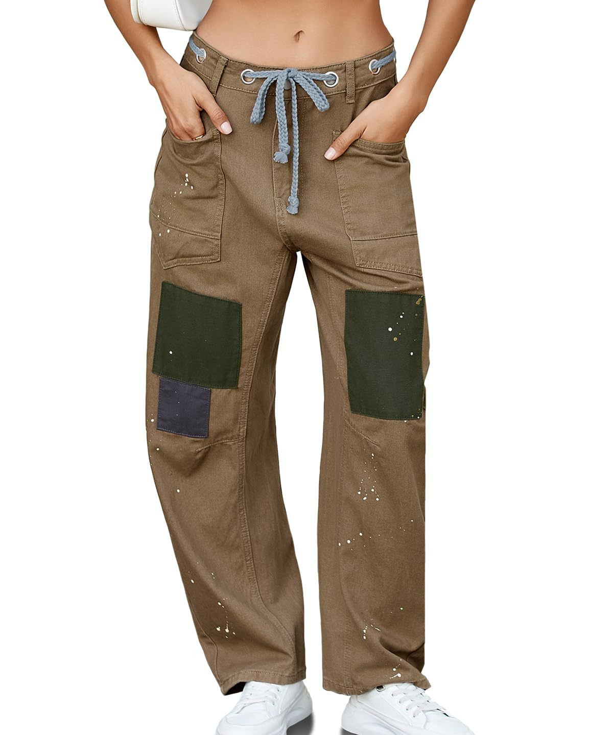 Théa | Women's Relaxed Denim Jeans with Rope Waist