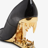 Annalise | Women's Panther Teeth Pumps with Metallic Finish