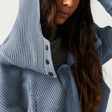 Beth | Women's Cropped Zip Hoodie with Oversized Fit and Soft Cotton Fabric