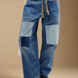 Théa | Women's Relaxed Denim Jeans with Rope Waist