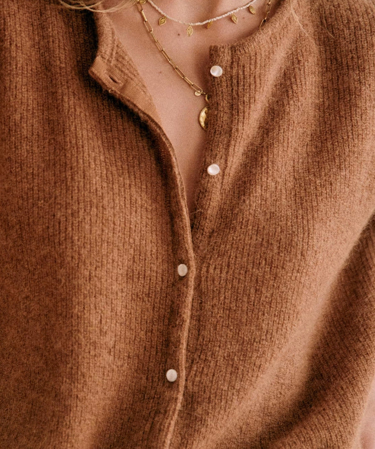 Nordique |  Women Cardigan With Mohair Blend Long Sleeve