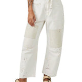 Théa | Women's Relaxed Denim Jeans with Rope Waist