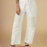 Théa | Women's Relaxed Denim Jeans with Rope Waist