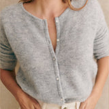 Nordique |  Women Cardigan With Mohair Blend Long Sleeve