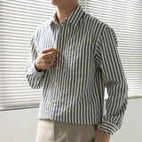 Kendrick | Men's Striped Long Sleeve Shirt with Relaxed Fit
