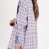 Samara | Women Shirt With Plaid Flannel Design