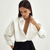 Madeline | Women Blouse With Cotton Sharp Collar