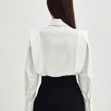 Madeline | Women Blouse With Cotton Sharp Collar