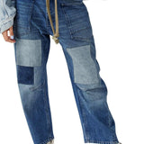 Théa | Women's Relaxed Denim Jeans with Rope Waist