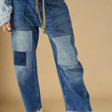 Théa | Women's Relaxed Denim Jeans with Rope Waist