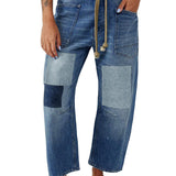 Théa | Women's Relaxed Denim Jeans with Rope Waist