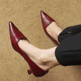 Ashton | Women’s Leather Heels with Pointed-Toe and Stiletto