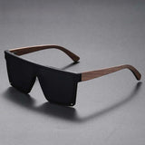 Juniper | Modern Bold Sunglasses with Polarized-UV400 and Bamboo-Frames