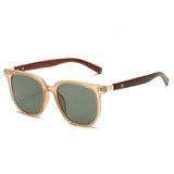 Sarah | | Women's Sunglasses with Wooden Arms and Square Frame