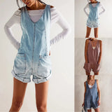 Capri | Women's Denim Short Jumpsuit