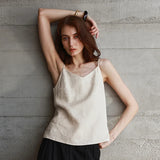 Nora | Women’s Linen V-Neck Camisole Top