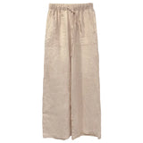 Thea | Women's Linen Pants with Elastic Waist Drawstring