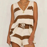 Serena | Women's Knit Vest Shorts Set