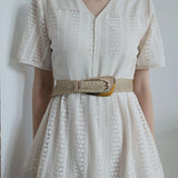Valentina | Women Belt with Woven Design and 38.5 Inch Length