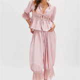 Amelia | Women's Cotton Two Piece Set Bloomers