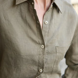 Skye | Women Shirt With Linen Cropped Fit