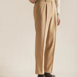 James | Men's Trousers with Pleated Front and Elastic Waistband